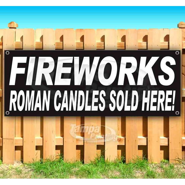 Many Sizes Available New Flag, Advertising WE Sell Candles 13 oz Heavy Duty Vinyl Banner Sign with Metal Grommets Store 